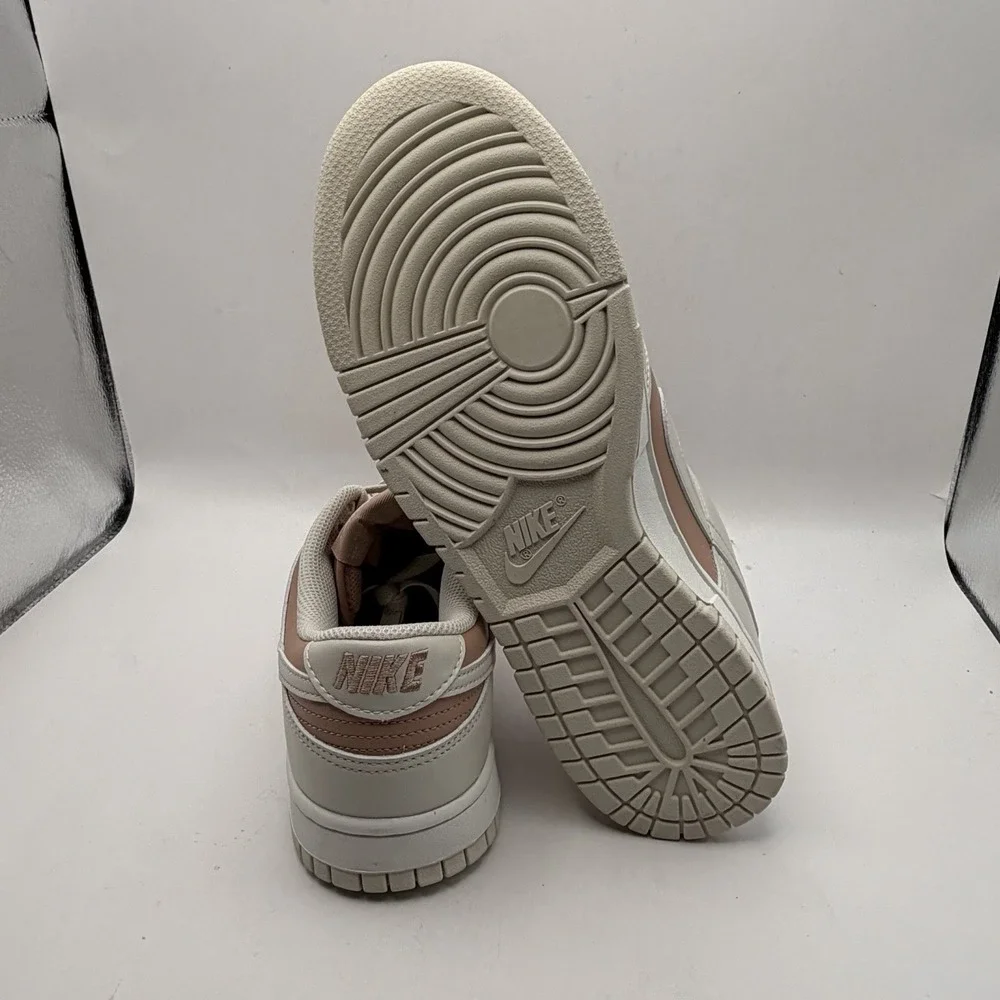 New Womens 9.5 Nike Dunk Low Particle Pink/Lt Orewood Brown Sneaker IM6572-603